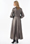 Degaje Collar Stylish Dress Khaki - 4