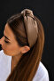 Bym433-1 Women's Mink Leather Look Knotted Wide Soft Hair Crown for Daily Use