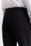 Black Regular Straight Twill Regular Waist Casual Trousers - 5