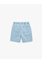 Comfortable Fit Pocketed Cotton Bermuda Shorts with Lace-Up Waist Baggy Jean Shorts - 4