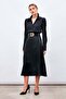 Midi Length Satin Skirt - 3