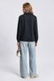 -Bb Women's Stand Collar Half-Zip Embroidered Long Sleeve Sweatshirt - 2