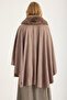Alc Fur Edged Single Agrafl Cape - 5