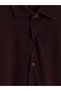 Vizyon New Season Burgundy Slim Fit Shirt Collar Men's Shirt - 6