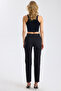 Logo Buttoned Cigarette Pants - 5