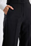 Buttoned Technical Fabric Palazzo Trousers - 4