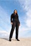 Stone Detailed Plus Size Jeans Black - 4