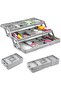Multi Level 3 Tier Drawer Organizer, Adjustable, Extendable and Folding Storage Divider for Office,