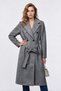 Women's Double-Breasted Belted Long Coat with Wide Turn-Down Collar