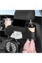 Car Seat Back Organizer - 2 Drink Cup Holder, Tissue and Storage Box Hook, Auto Multi-Functional Sto