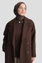 Reglan Sleeve Cashmere Coat Bitter Brown - 4