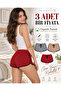 |   Super 3-Piece Shorts with Side Stripes and Black Piping (Melange Grey, Tan Beige, Brick Red) - 5