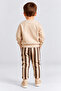 Boy's Great New Day Printed Sweatshirt and Striped Sweatpants 2-Piece Set Ak124 - 5