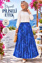 Women's Pleated Skirt 38-40-42-44-46-48-50-52 Size Compatible Elastic Dabıl Fabric Without Lining Does Not Show Inside - 3