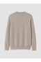 Özmarka New Season Beige Crew Neck Men's Sweatshirt - 6