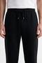 Men's 3 Thread Cotton Sweatpants with Fleece Inside, Straight Leg, Winter - 4