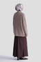 Hair Braid Patterned Sweater 25Kd6002 Ecru - Mink - 5