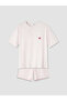 Quality Pieces from Çelebi Store Women's Shorts Pajama Set with Embroidery and Pouches - 6