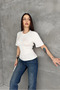 Women's Short Sleeve Tie-Waist Blouse
