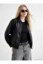 Shining Choices from Shining Store: Women's Leather-Look Jacket with Loose Fit - 3