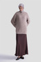 Hair Braid Patterned Sweater 25Kd6002 Ecru - Mink - 2