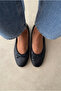 Women's Ballet Flats Black Pattern