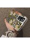 Xiaomi Redmi K50 Ultra Compatible Aesthetic Floral-Leopard Pattern Case Acrylic Hard Back Silicone Edge - 4