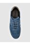 Santano 100% Genuine Leather Blue Suede Lace-Up Women's Sneaker - 7