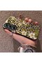 Tecno Camon 40(Cm5) Compatible Aesthetic Floral-Leopard Pattern Case Acrylic Hard Back Silicone Edge - 3