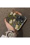 Oppo A5 4G/5G Compatible Aesthetic Flower-Leopard Pattern Case Acrylic Hard Back Silicon Edge - 4
