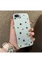 iPhone 7/8/Se 2020 2022 Compatible Edge Striped Black Star Pattern Protective Case Acrylic Hard Back Silicon Edge - 3