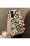Samsung Galaxy S21 Fe Compatible Aesthetic Floral-Leopard Pattern Case Acrylic Hard Back Silicone Edge - 3