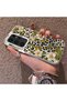 Samsung Galaxy S23 Ultra Compatible Aesthetic Floral-Leopard Pattern Case Acrylic Hard Back Silicone Edge - 3