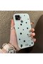 Realme C21 Compatible Edge Striped Black Star Pattern Protective Case Acrylic Hard Back Silicone Edge - 2