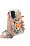 Samsung Galaxy S22 Ultra Compatible Cartoon Fox Nick Patterned Case Acrylic Hard Back Silicon Edge