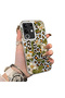 Vivo Y29 4g(V2434) Compatible Aesthetic Flower-Leopard Pattern Case Acrylic Hard Back Silicone Edge