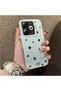 Tecno Spark 20 Compatible Edge Stripe Black Star Pattern Protective Case Acrylic Hard Back Silicon Edge - 2