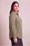 Tensel Plus Size Shirt Khaki - 2