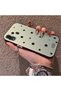 Samsung Galaxy A30/A20 Compatible Edge Striped Black Star Pattern Protective Case Acrylic Hard Back Silicon Edge - 3