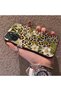 Xiaomi Redmi Note 10 4G/Note 10S Compatible Aesthetic Flower-Leopard Pattern Case Acrylic Hard Back Silicon Edge - 4