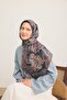Twill Silk Oversized Scarf Black - 2