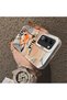 Oppo A5 4G/5G Compatible Cartoon Fox Nick Patterned Case Acrylic Hard Back Silicon Edges - 4