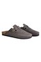 Men's Leather Sabo Slippers 215031 Anthracite - 3