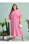 Rochie maxi, roz - 1XL - 2