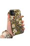 iPhone 11 Compatible Aesthetic Floral-Leopard Pattern Case Acrylic Hard Back Silicone Edge
