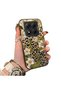 Xiaomi Poco X7 Compatible Aesthetic Flower-Leopard Pattern Case Acrylic Hard Back Silicone Edge