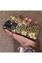 Vivo Y29 4g(V2434) Compatible Aesthetic Flower-Leopard Pattern Case Acrylic Hard Back Silicone Edge - 3