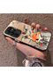 Samsung Galaxy S22 Ultra Compatible Cartoon Fox Nick Patterned Case Acrylic Hard Back Silicon Edge - 3