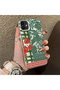 حافظة هاتف متوافقة مع iPhone 12/12 Pro مصنوعة من الأكريليك الصلب مع لوحة خلفية من السيليكون وحواف من السيليكون بنمط زهرة الخضروات - 2
