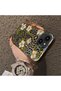 iPhone 15 Compatible Aesthetic Floral-Leopard Pattern Case Acrylic Hard Back Silicone Edge - 5
